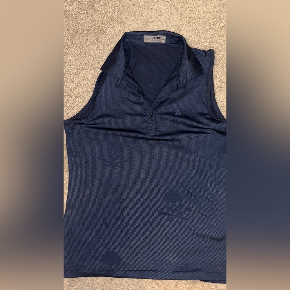G/FORE Women's skull sleeveless polo